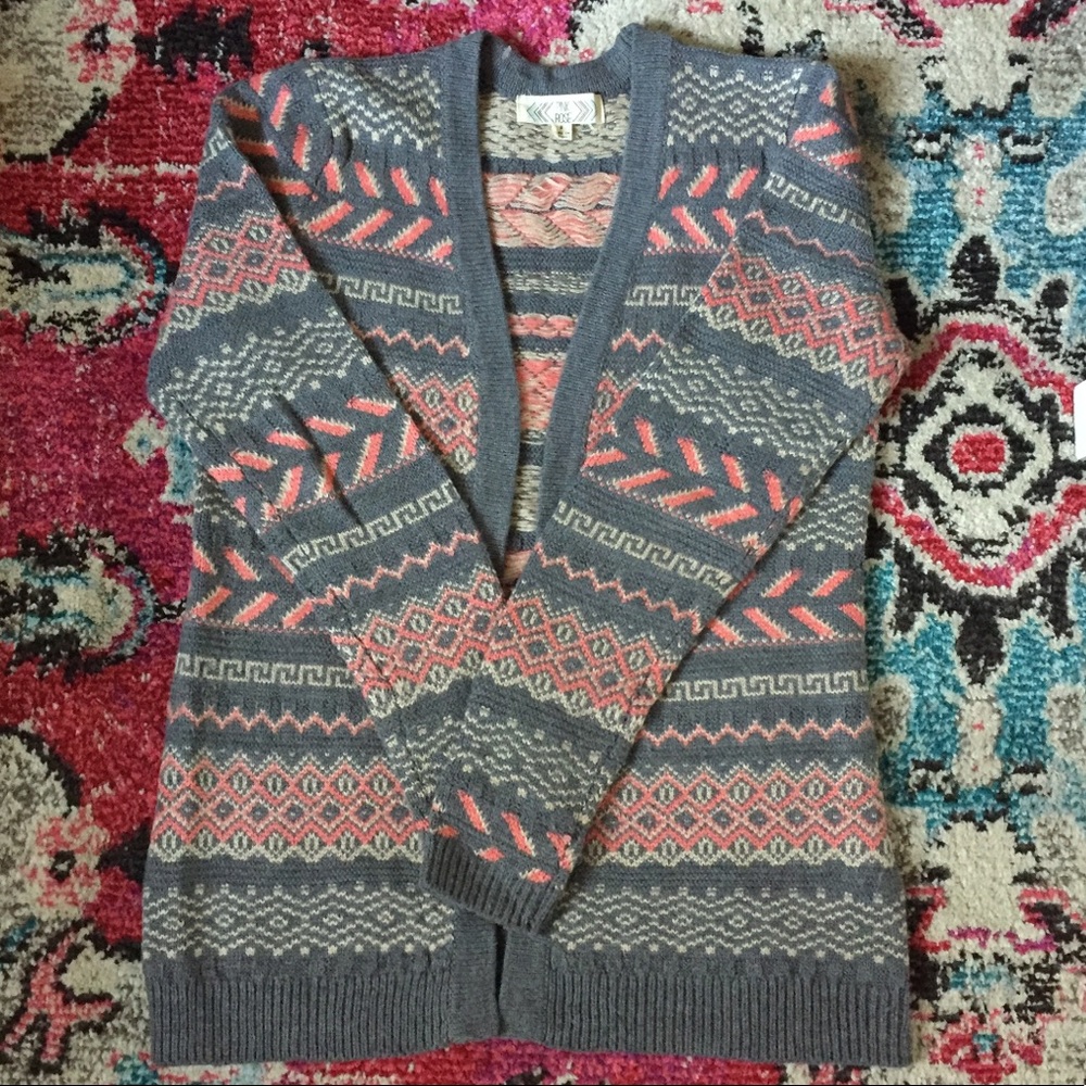Tribal Design Cardigan